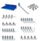 Triton Products 12 In. W x 6 In. D Blue Epoxy Coated Steel Pegboard Shelf 36 pc. DuraHook Pegboard Hook Assortment 76126-36 - alternate 1